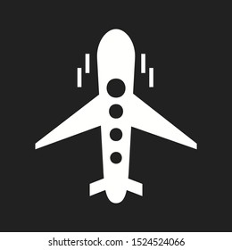 Beautiful Aeroplance Vector Glyph Icon