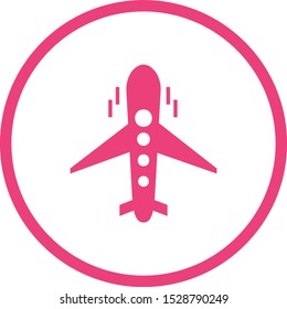 Beautiful Aeroplance Vector Glyph Icon