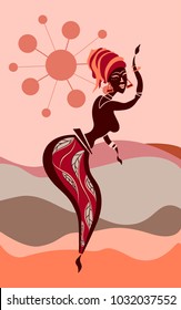 beautiful African dancer
