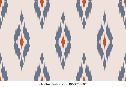 Beautiful African Ethnic abstract ikat art. Seamless pattern in tribal,folk embroidery,and Mexican style.Aztec geometric art ornament print.Design for carpet,wallpaper, clothing,wrapping,fabric,cover