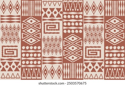 hermoso gráfico étnico africano que está en estilo africano y le da un ambiente tribal, este Fondo de pantalla colorido puede ser un fondo de Fondo de pantalla y para la industria textil, impresión de telas y decoración del hogar