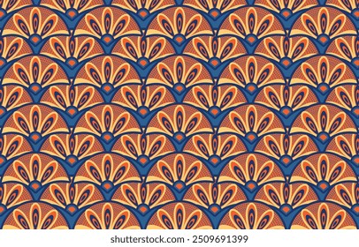 hermoso gráfico étnico africano que está en estilo africano y le da un ambiente tribal, este Fondo de pantalla colorido puede ser un fondo de Fondo de pantalla y para la industria textil, impresión de telas y decoración del hogar