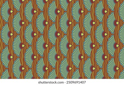 hermoso gráfico étnico africano que está en estilo africano y le da un ambiente tribal, este Fondo de pantalla colorido puede ser un fondo de Fondo de pantalla y para la industria textil, impresión de telas y decoración del hogar