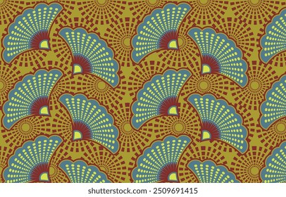 hermoso gráfico étnico africano que está en estilo africano y le da un ambiente tribal, este Fondo de pantalla colorido puede ser un fondo de Fondo de pantalla y para la industria textil, impresión de telas y decoración del hogar