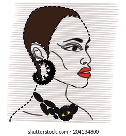 Beautiful African woman