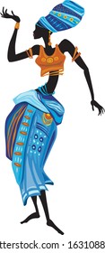 Beautiful African woman in ethnic dress