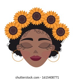 Free Free 306 Sunflower Afro Puff Baby Clipart SVG PNG EPS DXF File