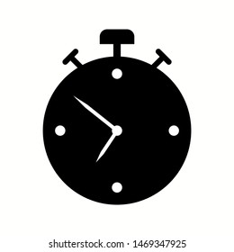 Beautiful alarm glyph black icon