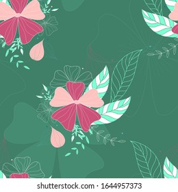 Beautiful Aleiah Flower Seamless Pattern Collection