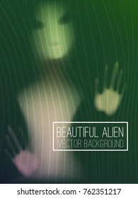 Beautiful alien gradient vector background