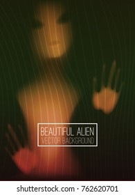 Beautiful alien gradient vector background