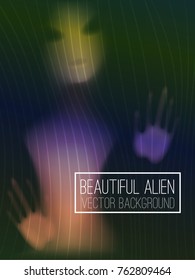 Beautiful alien gradient vector background