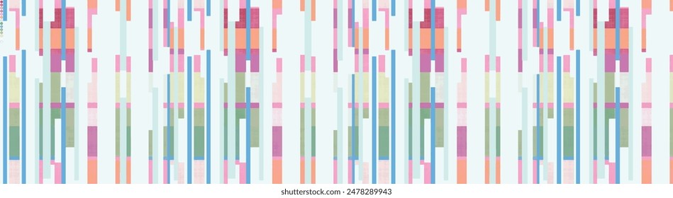 Beautiful all over seamless floral leafs abstract geometric and colorful digital patterns.