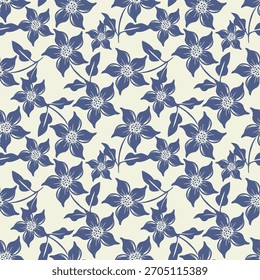 Hermosos diseños de patrones florales para impresión digital