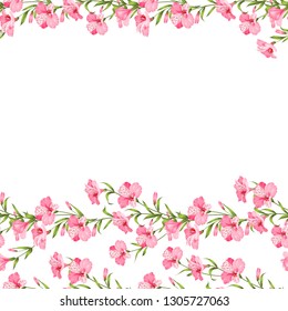 Beautiful alstroemeria on seamless pattern. Best Tropical flowers. Vector illustration.