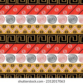 Beautiful ancient incaic design seamless pattern