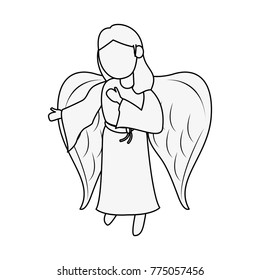 Beautiful angel cartoon