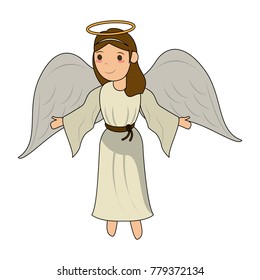 Beautiful angel cartoon