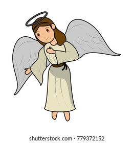 Beautiful angel cartoon