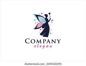 Beautiful Angel Logo design concept