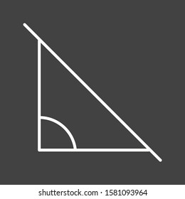 Beautiful Angle Line Vector Icon