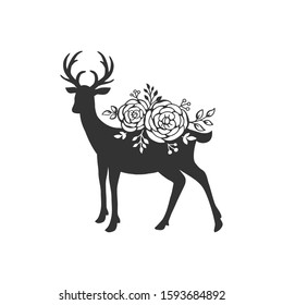 Beautiful animal cut file with floral