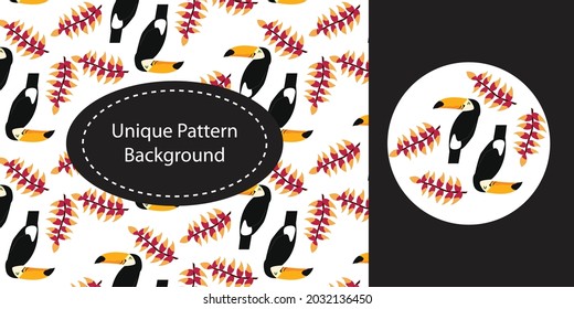 Beautiful Animal pattern background. alpaca, elephant, bird, dog, lion