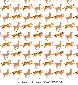 Beautiful animal pattern design background