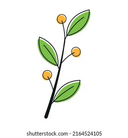 Beautiful animated plant flower icon clip art with outline cartoon vector symbol design image