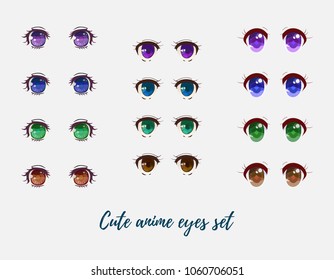 Beautiful anime eyes collection.