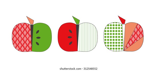 Beautiful apple illustration