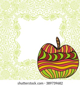Beautiful apple vector illustration