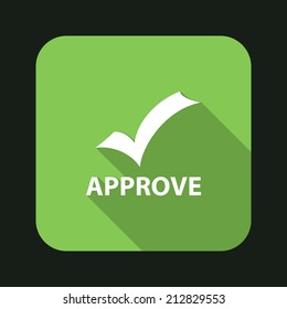 Beautiful Approve web icon