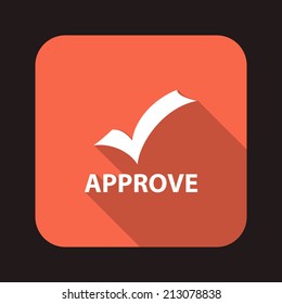 Beautiful Approve web icon