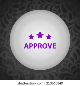 Beautiful Approve web icon
