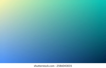 beautiful aquatic color gradient abstract background with smooth texture