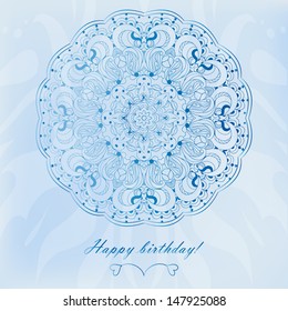 Beautiful arabesque lace pattern background vector eps 10