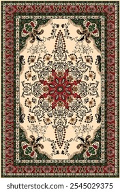 Beautiful Arabic style carpets with wonderful ornaments decorations