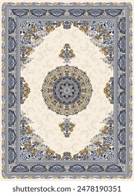 Beautiful Arabic-style carpets with wonderful ornaments decorations