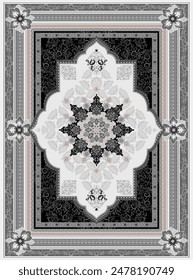 Beautiful Arabic-style carpets with wonderful ornaments decorations