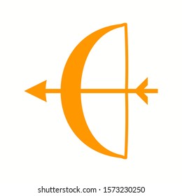 Beautiful Archery Glyph Vector Icon