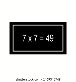 Beautiful arithmetic glyph black icon