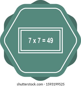 Beautiful Arithmetic Line Vector Icon
