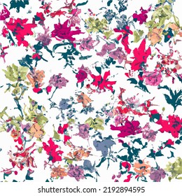 A beautiful arrangement of hand-drawn flowers