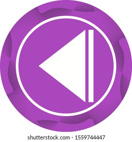 Beautiful Arrow Back Glyph Vector Icon