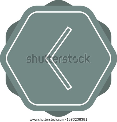 Beautiful Arrow Back Line Vector Icon
