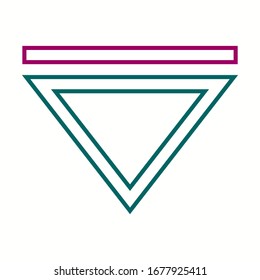 Beautiful Arrow Down Line Vector Icon