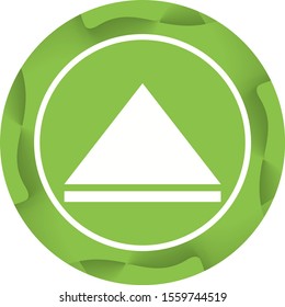 Beautiful Arrow Up Glyph Vector Icon
