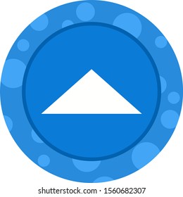 Beautiful Arrow Up Glyph Vector Icon