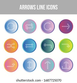 Beautiful Arrows vector icon set